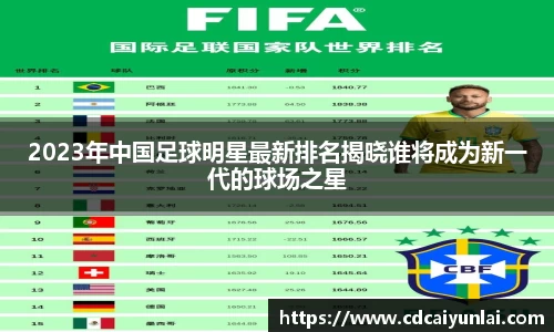 2023年中国足球明星最新排名揭晓谁将成为新一代的球场之星